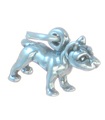 Pit Bull Dog liten charm i sterling silver .925 x 1 Pitbull Dogs berlocker