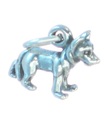 German Shepherd sterling silver liten charm .925 x 1 Hundar charm