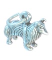 Collie Dog ciondolo piccolo in argento sterling .925 x 1 ciondoli Lassie Dogs