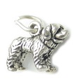 Bernhardiner Hund klein Sterling Silber Charm .925 x 1 Bernhardiner Hunde