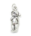 Baby med julhatt i charm i sterling silver .925 x 1 Babies Xmas