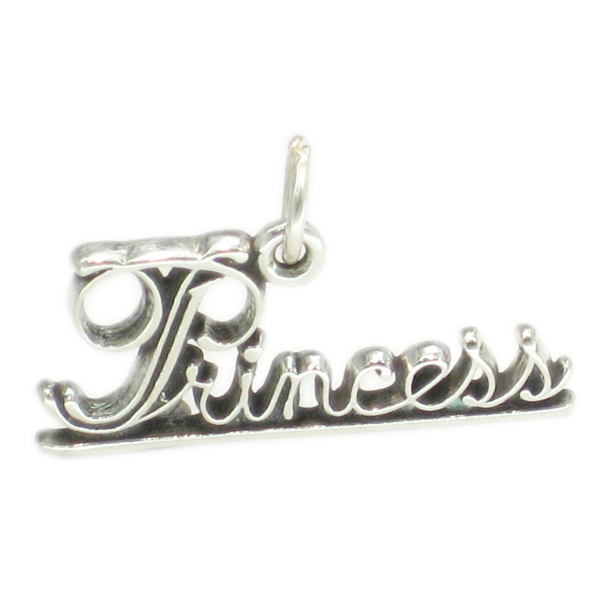 Princess sterling silver pendant - charm .925 x 1 princesses charms