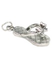 Sandale mit Schleife Sterling Silber Charm .925 x 1 Sandle Charms