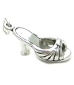 Sandale Schuh Sterling Silber Charm .925 x 1 Sandalen Schuhe Charms