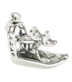 Airbåt sterling silver charm .925 x 1 Airboats och Everglades berlocker