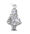 Its a Girl sterling silver 2D charm .925 x 1 Girls charms