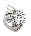 Forever Mine dije de corazón pequeño de plata esterlina .925 x 1 Love charms