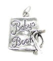 Ciondolo in argento sterling libro del bambino .925 x 1 ciondoli libri per bambini