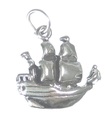 Piratenschip sterling zilveren bedel .925 x 1 Pirates Chips Boats charms