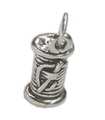 Baumwollspule Sterling Silber Charm .925 x 1 Garnrolle Charms