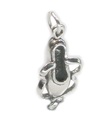 Ballerine breloque en argent sterling .925 x 1 breloques ballerine