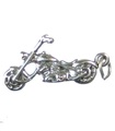 Chopper Motorrad Sterling Silber Anhänger .925 x 1 Fahrrad Motorrad Anhänger