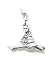 Cheerleader macht Splits Sterling Silber Charm .925 x 1 Cheer Leader