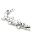 Charm de plata de ley con pez barracuda .925 x 1 Charms Baracuda Barracudas