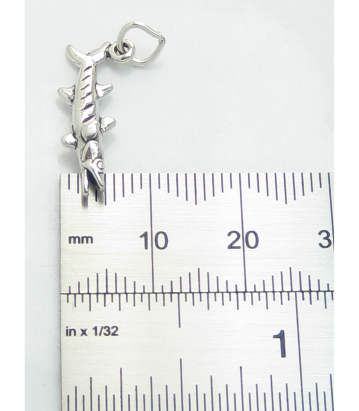 Large mouth Bass sterling silver charm .925 x 1 Fish Fishing charms. 