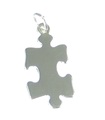 Pièce de puzzle breloque en argent sterling .925 x 1 pièces breloques de puzzle