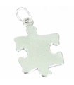 Pièce de puzzle breloque en argent sterling .925 x 1 breloques de pièces de puzzle