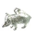 Javelina sterling silver charm .925 x 1 Javelinas wild pigs charms