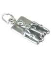 Mausefalle Sterling Silber Charm .925 x 1 Mäusefallen Mausefalle Charms