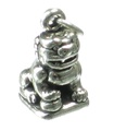 Foo Fu Dog charm i sterling silver .925 x 1 Kinesiska hundar berlocker