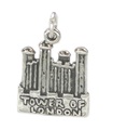 Tower of London charm i sterlingsilver .925 x 1 Berömda sevärdheter i London