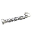 Breloque hautbois en argent sterling .925 x 1 Breloques d'instrument de musicien de musique