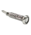 Luz de destello - Charm de plata esterlina con antorcha .925 x 1 Luces Lámparas Antorchas