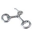 Bridle Snaffle breloque en argent sterling .925 x 1 breloques d'équitation