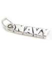 Charm de plata de ley azul marino .925 x 1 Charms Military Sea