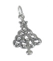 Weihnachtsbaum Sterling Silber Charm .925 x 1 Xmas Tannenbäume Charms