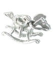 Schaukelpferd Sterling Silber Charm .925 x 1 Spielzeug Spielzeugpferde Charms