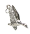 Gås fågel sterling silver charm .925 x 1 Gäss charm