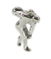 Diskuswerfer Sterling Silber Charm .925 x 1 Sport Leichtathletik Charms