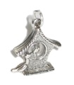 Oiseaux dans une boîte à oiseaux breloque en argent sterling .925 x 1 breloques Birdbox