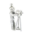 Charm de plata esterlina para camarógrafo de películas .925 x 1 Charms de hombre para cámara de películas