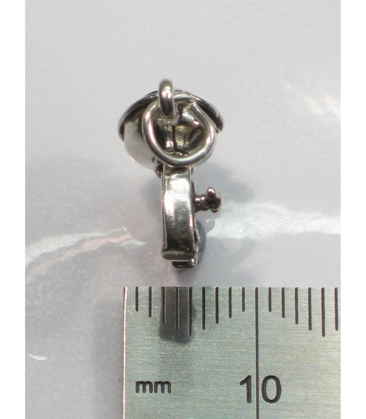 Bass fish sterling silver charm .925 x 1 Fishes Fishing Fisherman