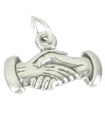 Handshake sterling silver charm .925 x 1 Hand Shake berlocker