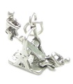 Såg i sterling silver charm .925 x 1 Se Saw lekplats charmar