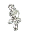 Charme de fille de fleur en argent sterling .925 x 1 charmes de filles de mariage