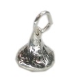 Ciondolo in argento sterling con gocce di cioccolato .925 x 1 ciondoli Gocce di cioccolato