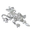 Frog Toad charm i sterling silver .925 x 1 Toads Frogs charm