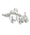 Chupacabra charm i sterling silver .925 x 1 Chupacabras legendariska charm