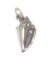 Charm de plata de ley Conch Seashell .925 x 1 Conches Sea Shell Conchas