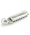 Harmonica - Breloque en argent sterling pour orgue à bouche .925 x 1 Breloques musicales