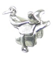 Sidesadel sterling silver 2 pommelsadel sterling silver charm .925 x1