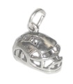 Charm de plata esterlina para casco de lacrosse .925 x 1 Charms de lacross