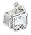 Runaway Mine Cart charm i sterling silver .925 x1 Ore Mining Carts berlocker