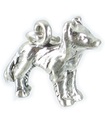 Colgante de plata de ley para perro Border Collie .925 x 1 Colgantes de collie Perros