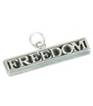 Pendentif à breloques en argent sterling liberté .925 x 1 pendentifs à breloques