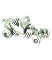 Hot Rod sterling silver charm .925 x 1 Hotrod racerbilar charm